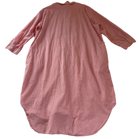 Lauren Ralph Lauren Women’s Pink Striped 3/4 Sleeve Sleep Shirt Nightgown Sz 3X - Picture 6 of 16